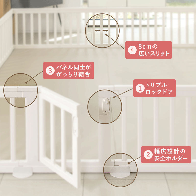 PARKLON NEW BABY ROOM ベビーサークル- 廃盤商品のためアウトレット