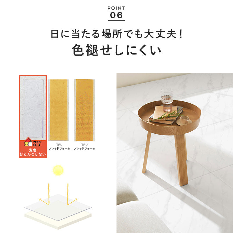 シームレスジョイントマットZERO BLOCK まるでタイルのような生活防水ジョイントマット