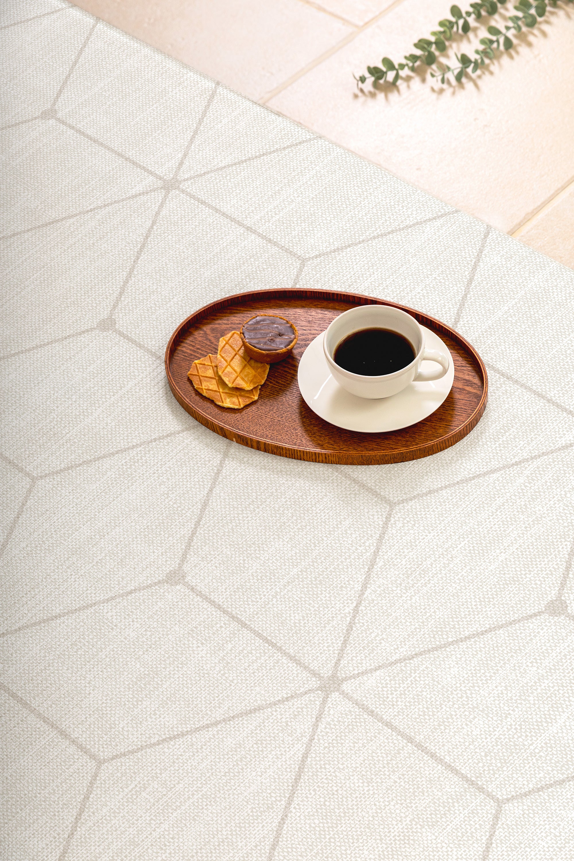 【デザインリニューアル売り切り特価】 PARKLON やわらかクッションマット アウトレット-Natural fabric beige-