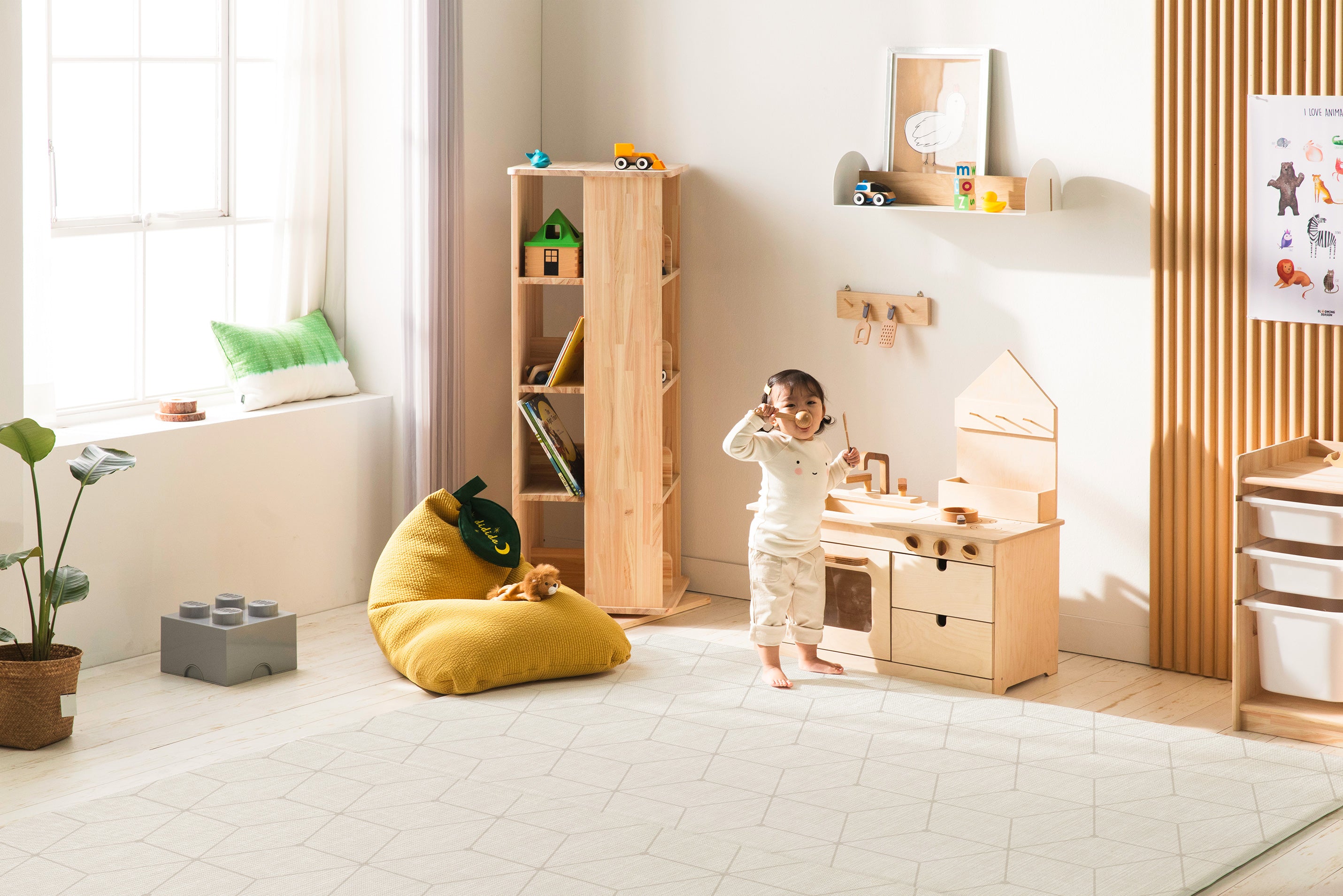 【デザインリニューアル売り切り特価】 PARKLON やわらかクッションマット アウトレット-Natural fabric beige-