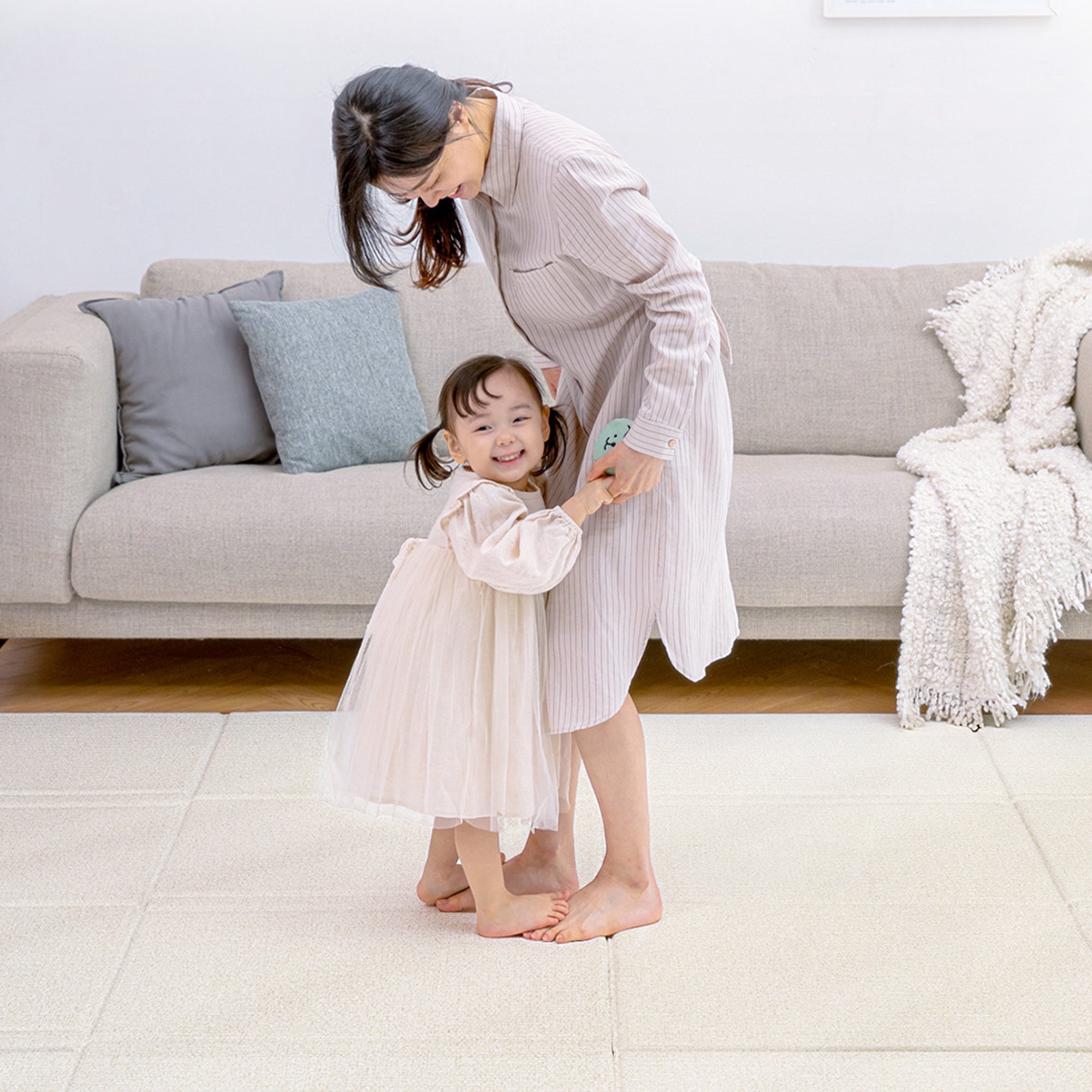 PARKLON 折りたたみやわらかクッションマット BONACOMO 200cm×140cm×1.5cm 【折りたたみサイズ 70cm×50cm×12cm】