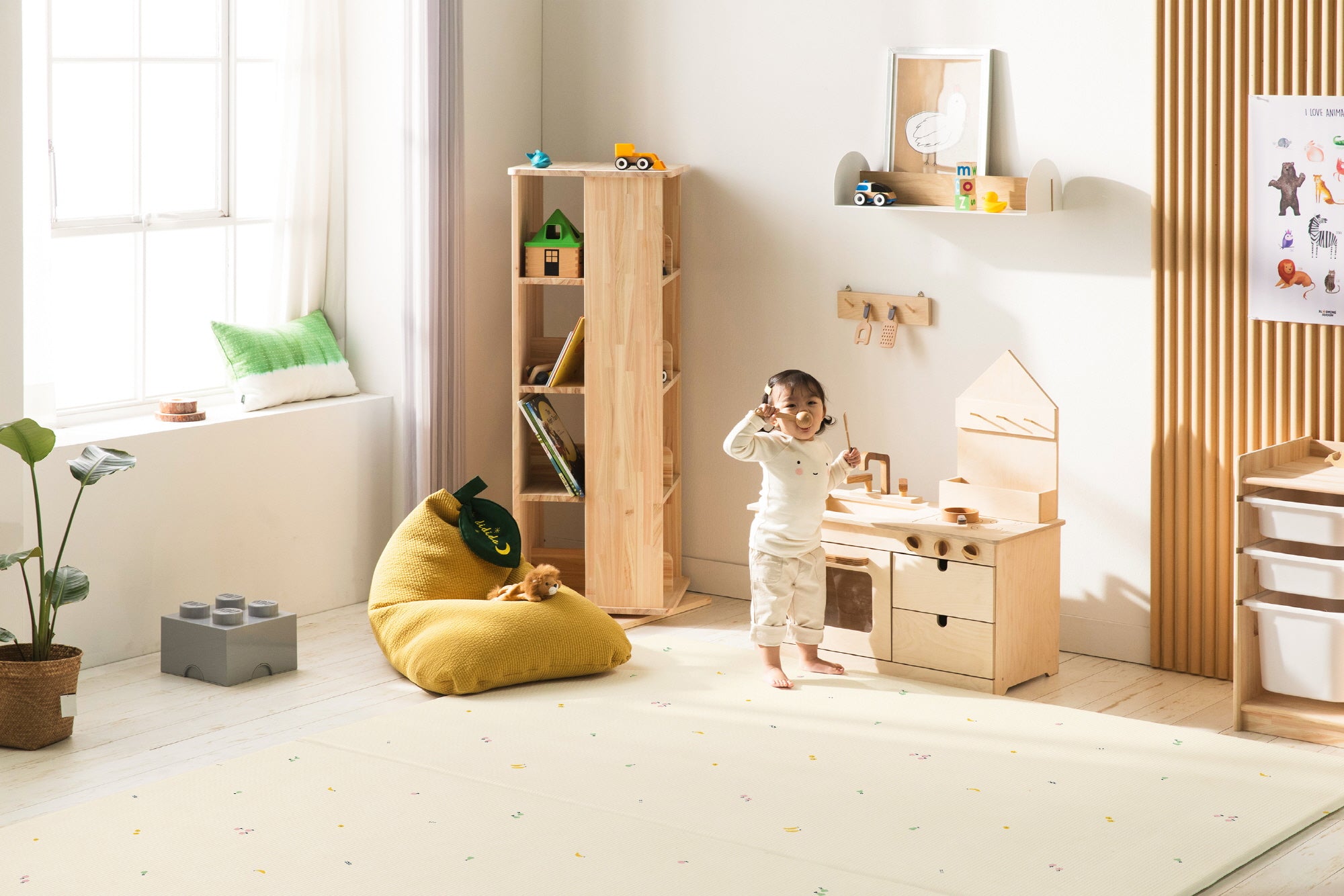 【デザインリニューアル売り切り特価】 PARKLON やわらかクッションマット アウトレット-Minimal fruits-