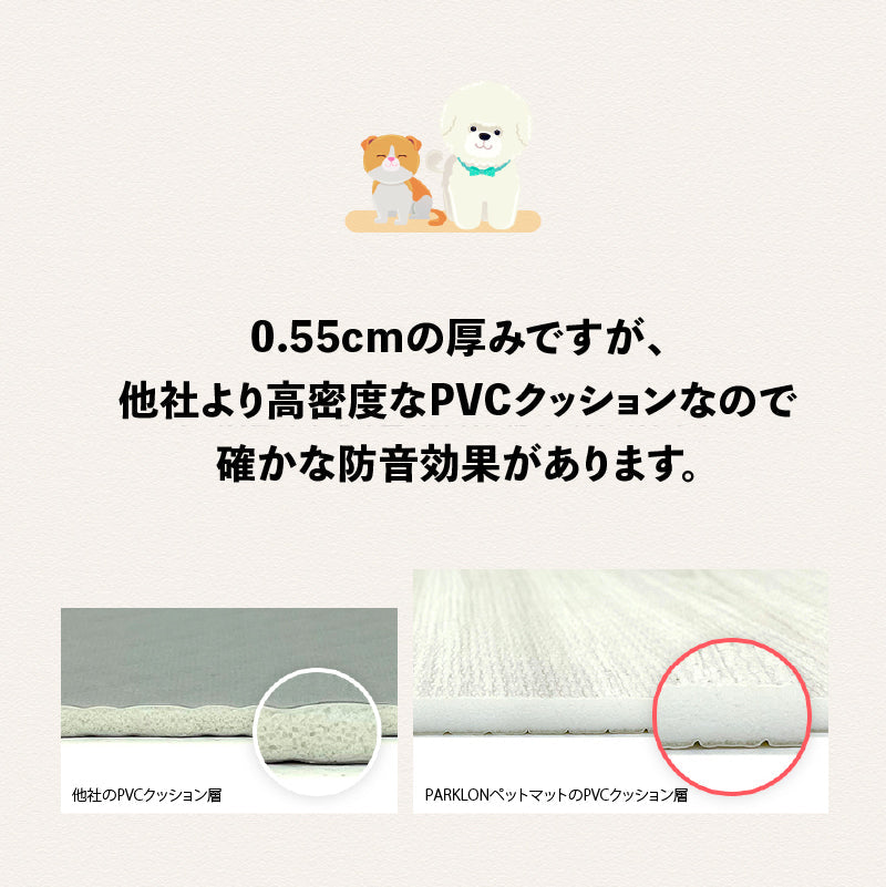 PARKLON ペットマット 190cm×130cm×0.55cm
