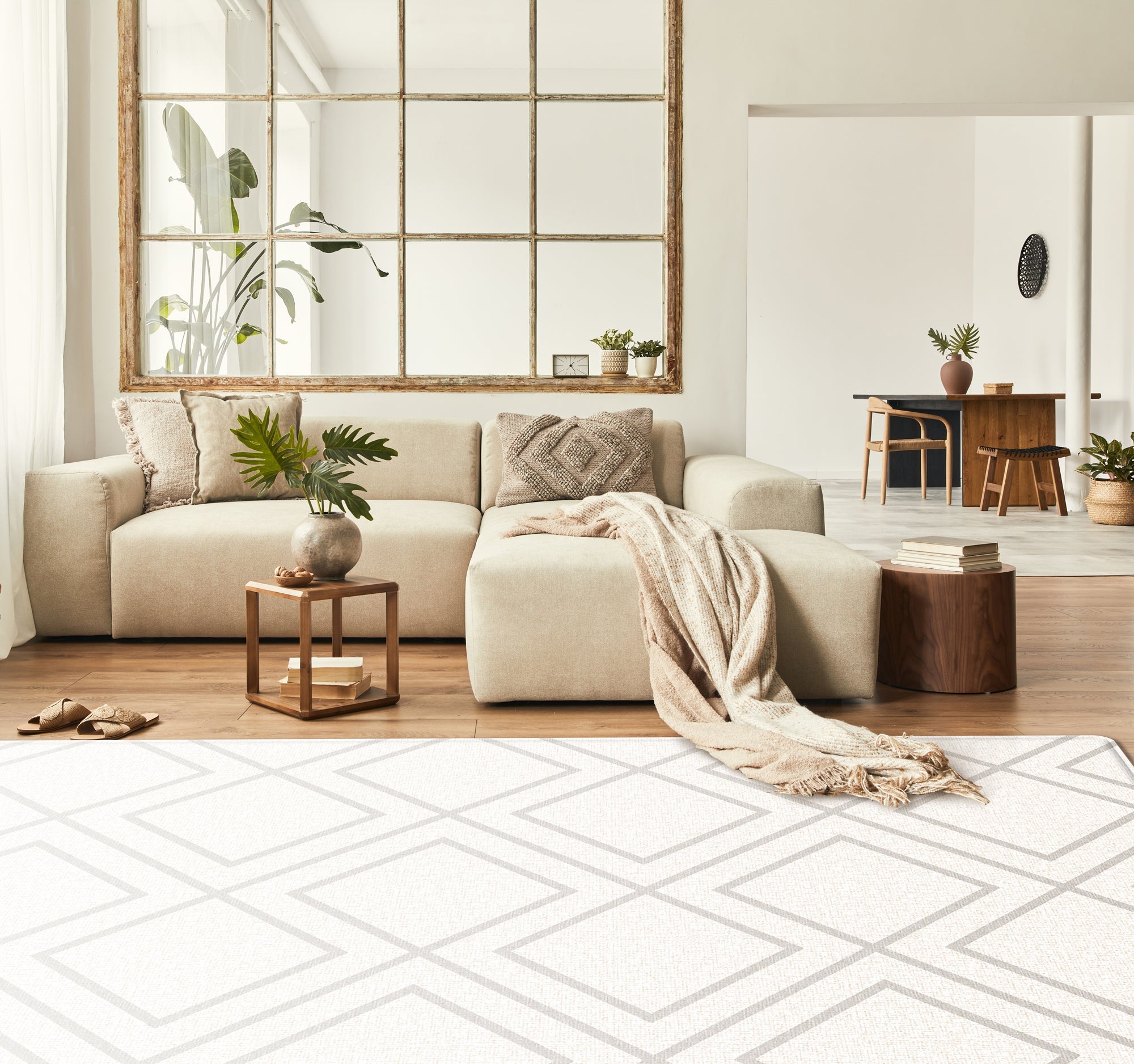 PARKLON 拭けるラグマット 210cm×140cm×0.55cm