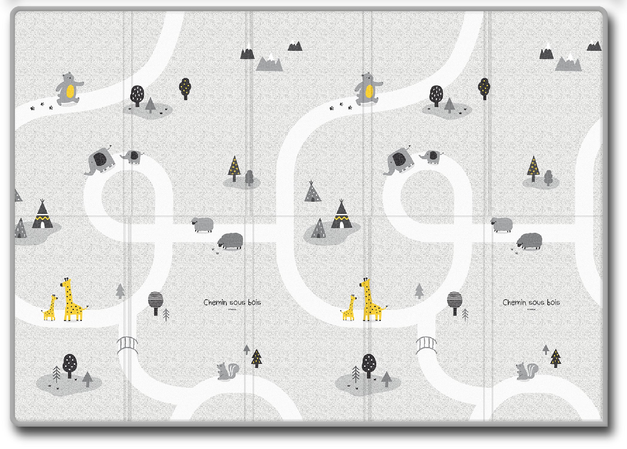 PARKLON シルキーポータブルマット200cm×140cm×0.8cm 【折りたたみサイズ 70cm×40cm×8cm】