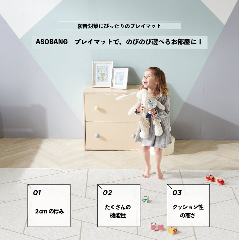 PARKLON 最高級プレイマット ASOBANG 230cm×140cm×2.0cm