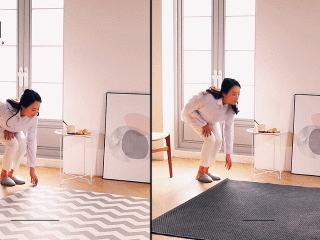 PARKLON 拭けるラグマット 210cm×140cm×0.55cm