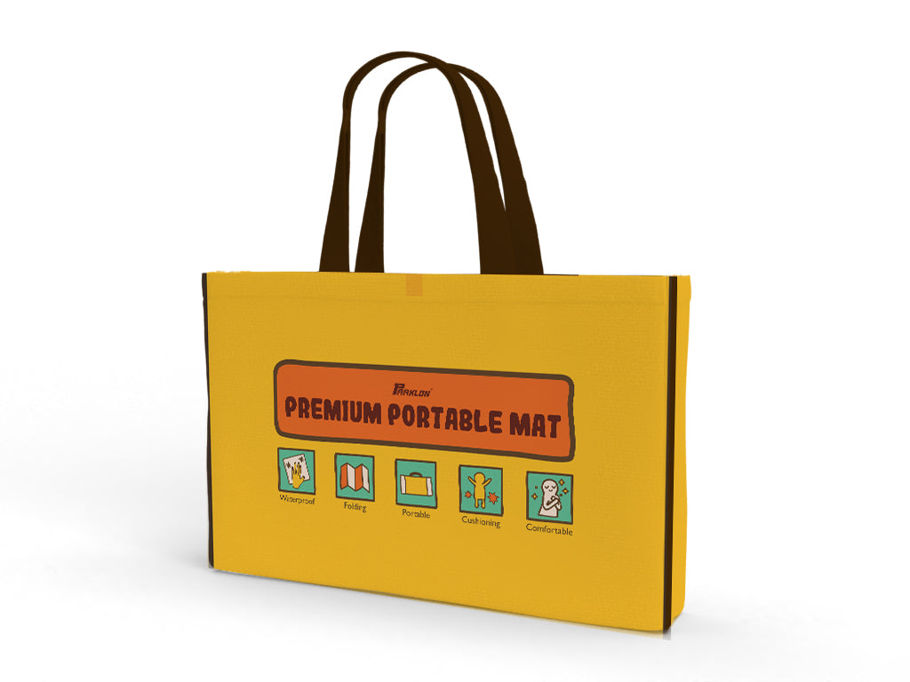 PARKLON シルキーポータブルマット200cm×140cm×0.8cm 【折りたたみサイズ 70cm×40cm×8cm】