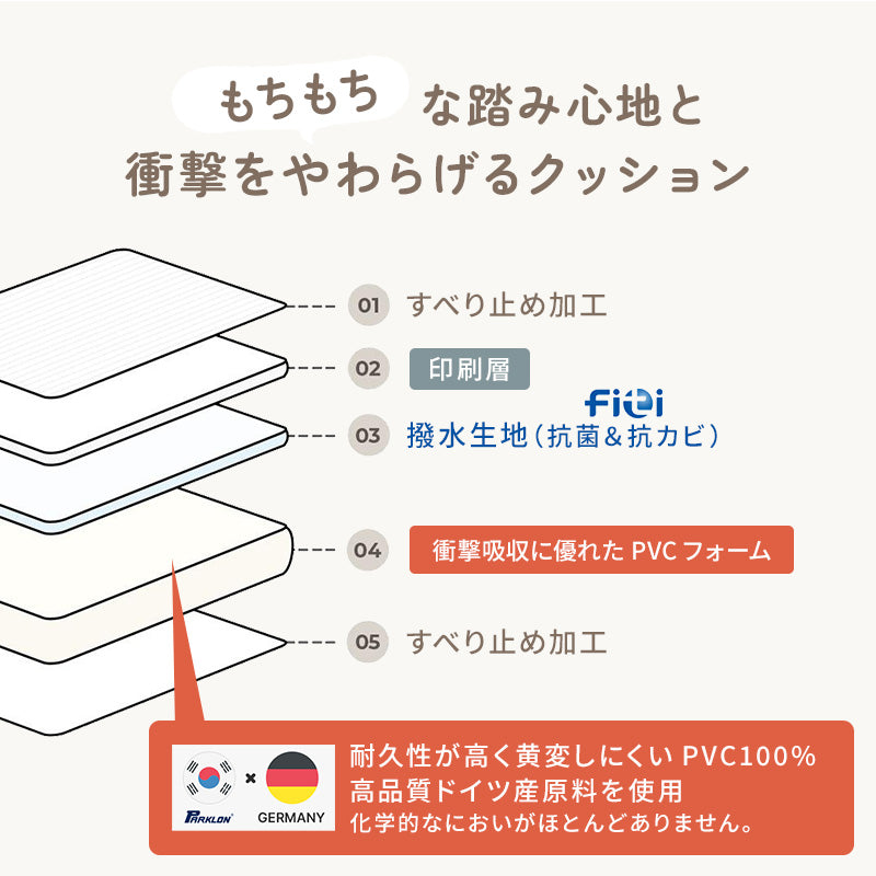 PARKLON やわらかクッションラグ