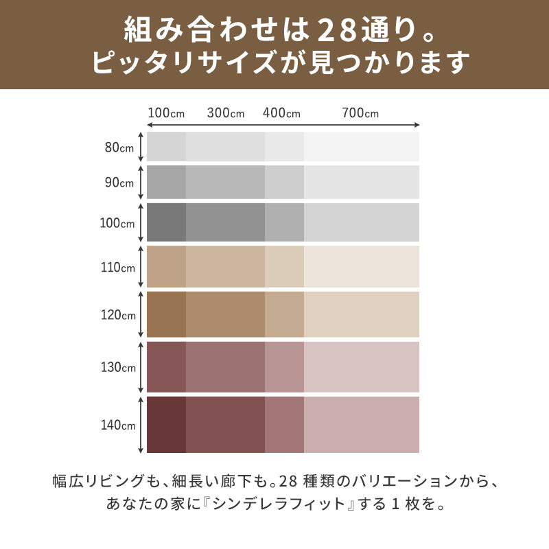 PARKLON 特厚 ロールマット厚み1.7cm 幅が選べる7サイズ　長さは選べる4サイズ