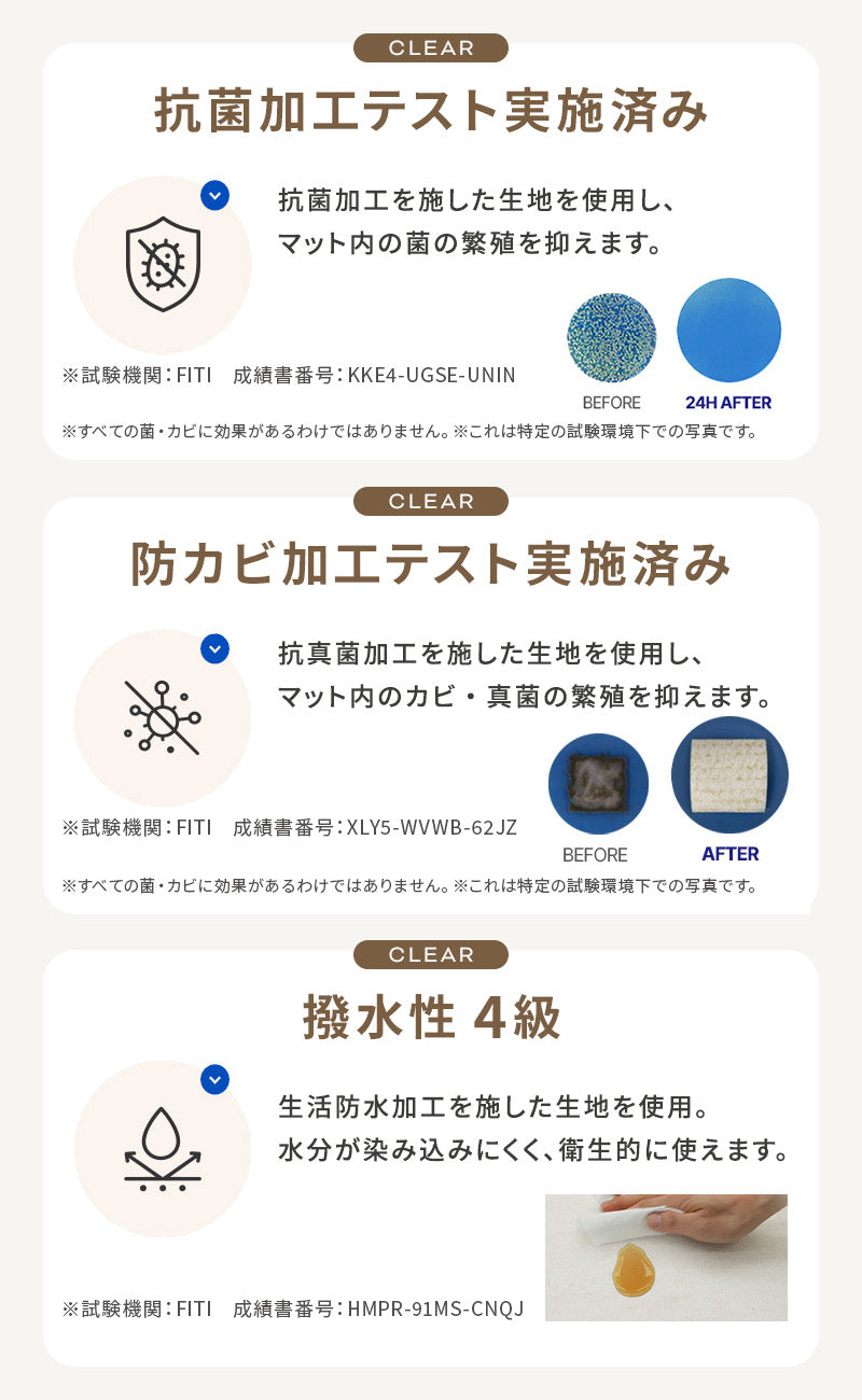 PARKLON 特厚 ロールマット厚み1.7cm 幅が選べる7サイズ　長さは選べる4サイズ
