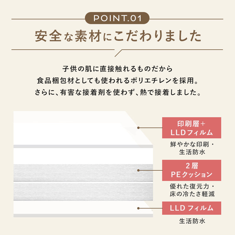 PARKLON PE プライム プレイマット 200cm×150cm×1.0cm｜PARKLON